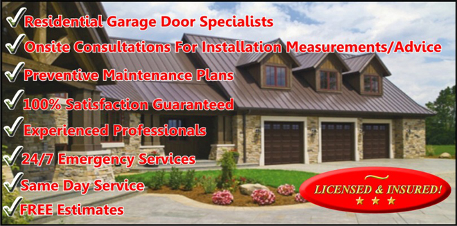 1 Stop Garage Doors Residential Services